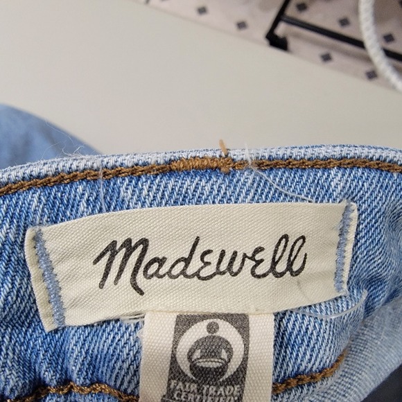 Madewell Jeans Women 26 T Blue Denim The Curvy Perfect Vintage Wide Leg Crop - Picture 6 of 13